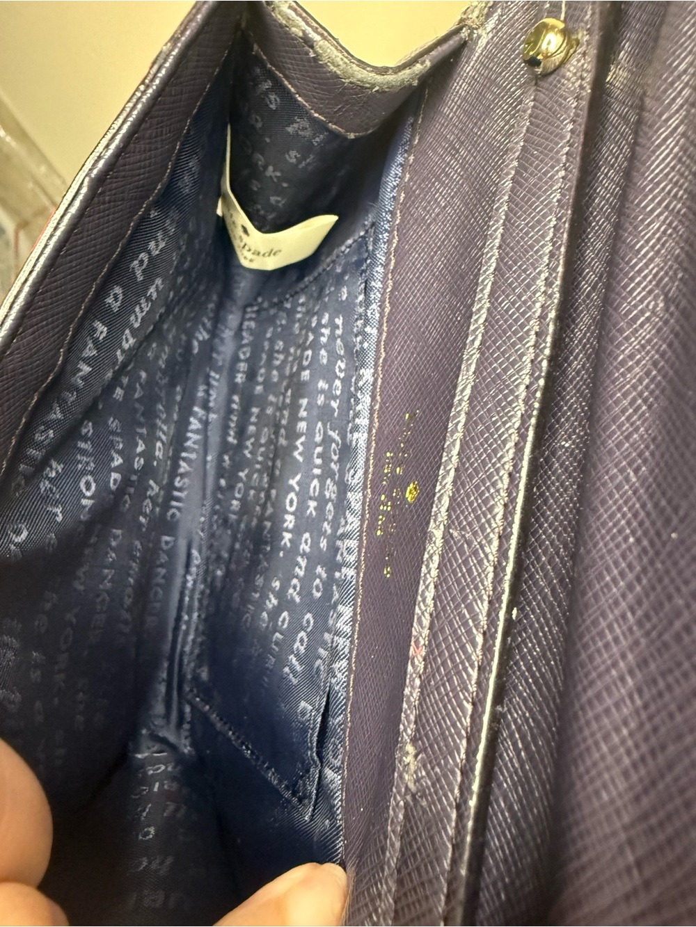 kate spade Laurel Way Blurry Floral Print Storybook Lining Crossbody Bag 2015 - Picture 10 of 13
